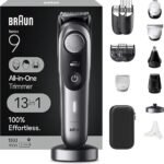Braun Series 9 All-in-One Multi Grooming Kit for Men, 13-in-1 Beard Trimmer, Body Groomer, Hair Clipper and Manscaping for Face & Body, 9440