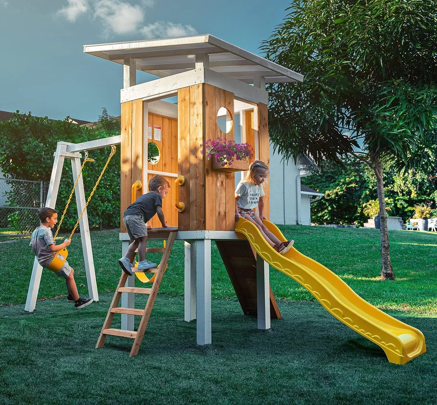 A1pQACWI1L._AC_SL1500_-1-1.webp Avenlur Forest Modern Backyard Outdoor Swing Set - Image 1